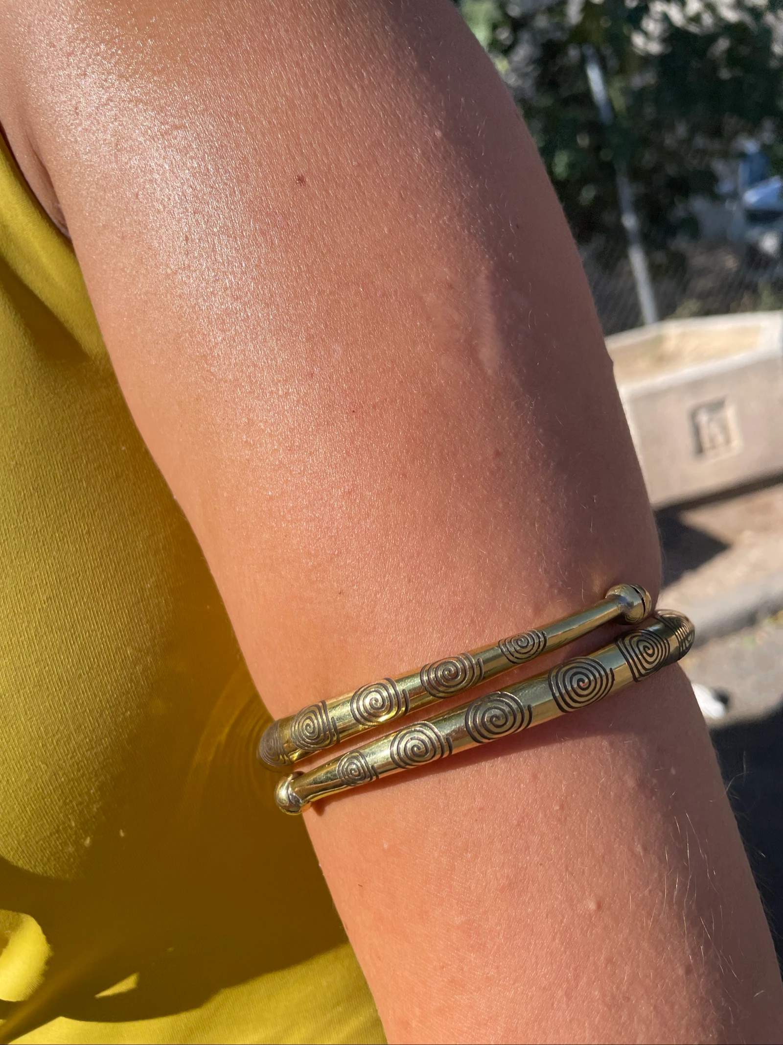 Brazalete étnico dorado – photo 3